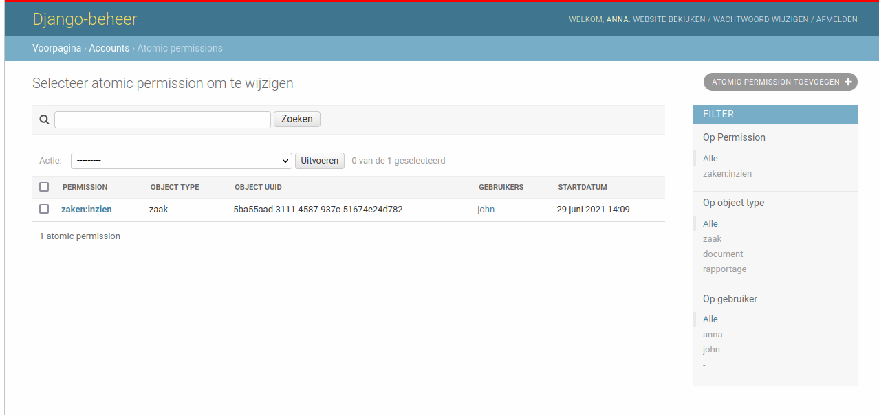 atomic permissions page
